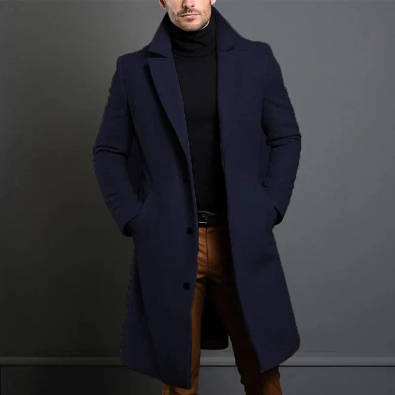 Lioran – Eleganter Herrenmantel aus hochwertiger Wolle