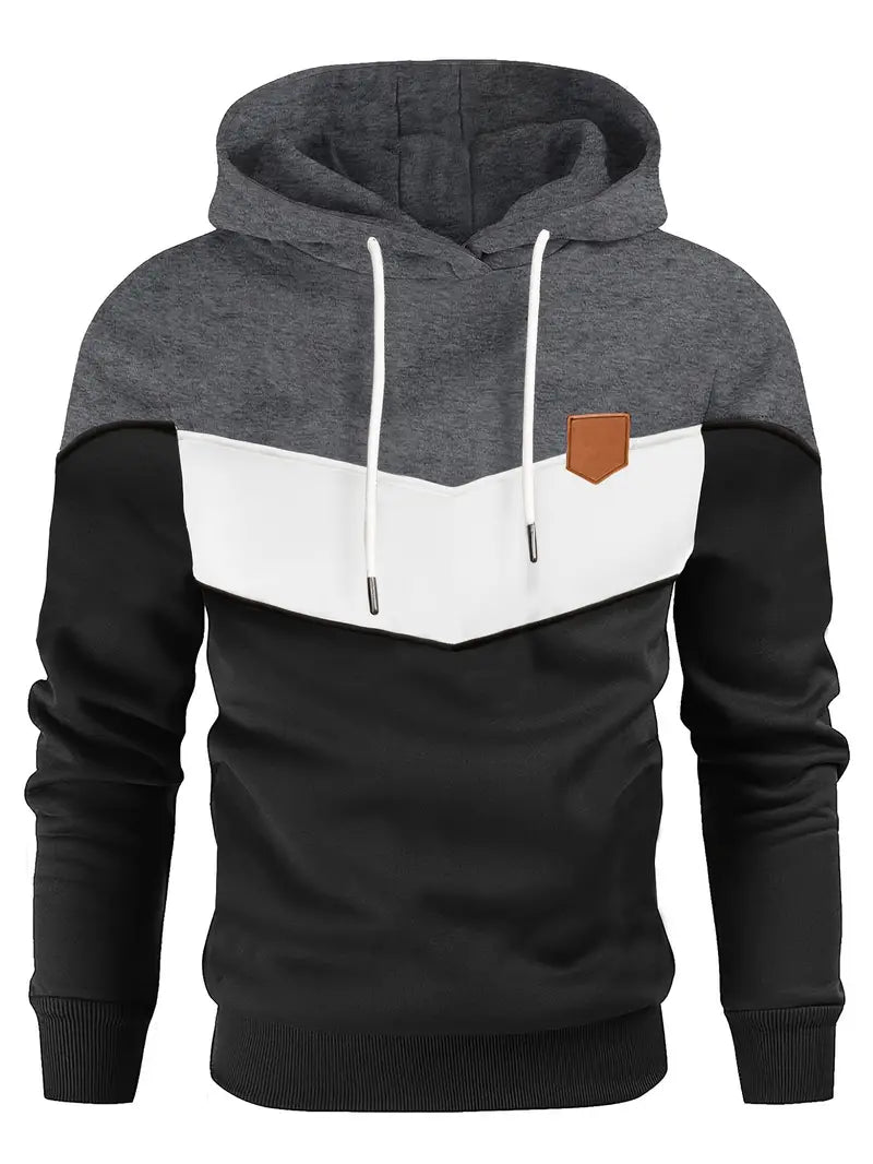 Maro – Herren-Hoodie im angesagten Farbblock-Design