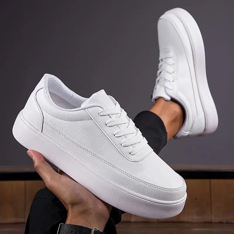 Theo – Schlichte weiße Skateschuhe für Herren