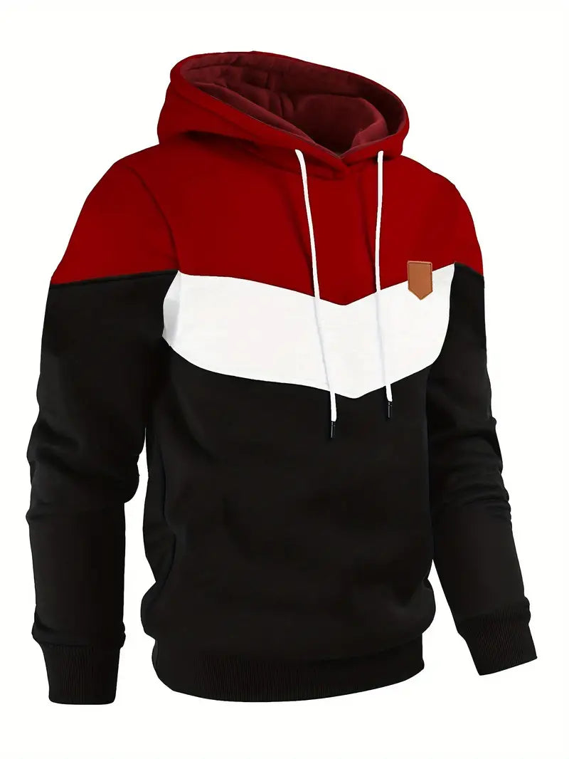 Maro – Herren-Hoodie im angesagten Farbblock-Design