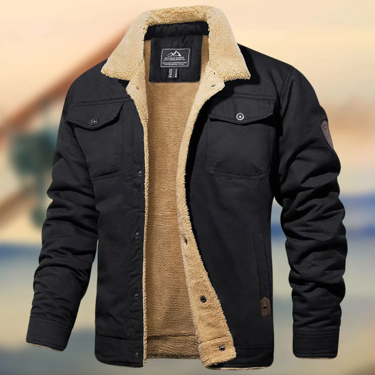 Nevoro – Elegante Herrenjacke mit kuscheliger Wärme