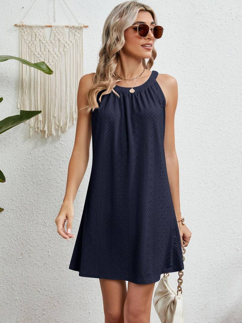 Serena – elegantes ärmelloses Strandkleid