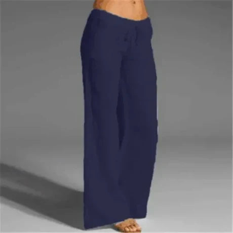 Elina – Weiße Leinenhose mit zeitlosem Sommerstil