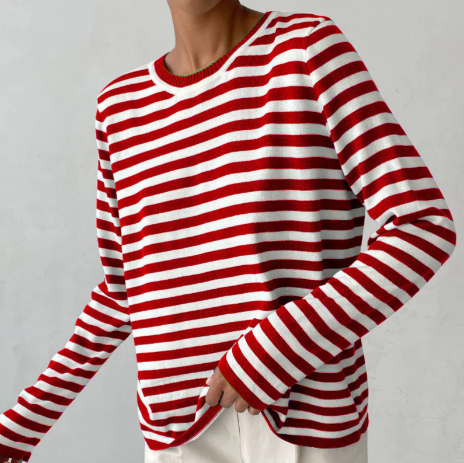 Lina – Gestreiftes Langarmshirt mit klassischem Charme