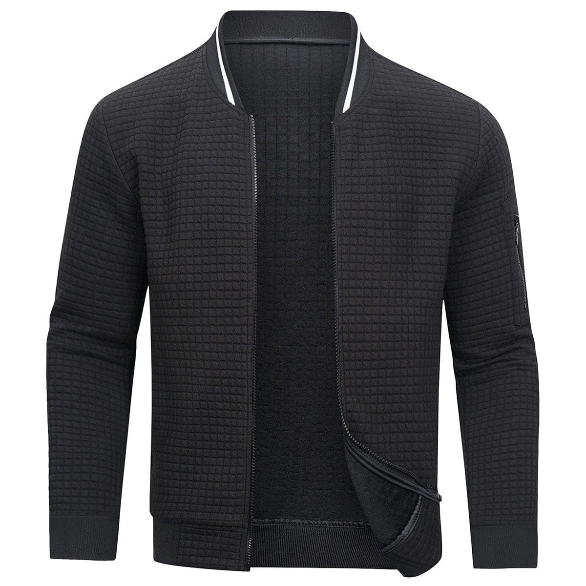 Nairo – Bequemer Herrenpullover mit Zipper und Wärmefaktor