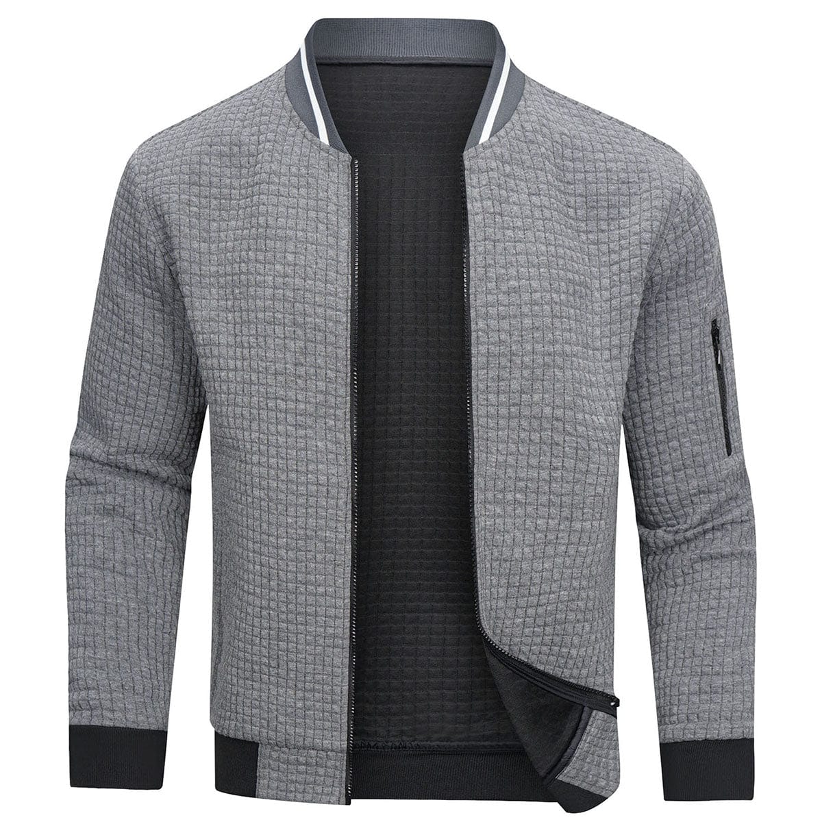 Nairo – Bequemer Herrenpullover mit Zipper und Wärmefaktor