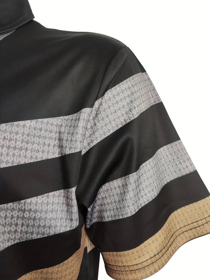 JaroLin – Lockeres 1/4-Knopfleinenhemd im Vintage-Look