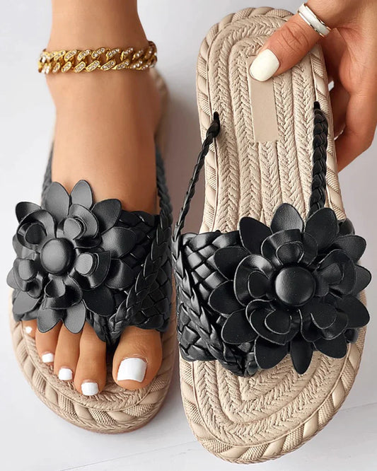 Lena – Geflochtene Damen-Slipper für einen stilvollen Look
