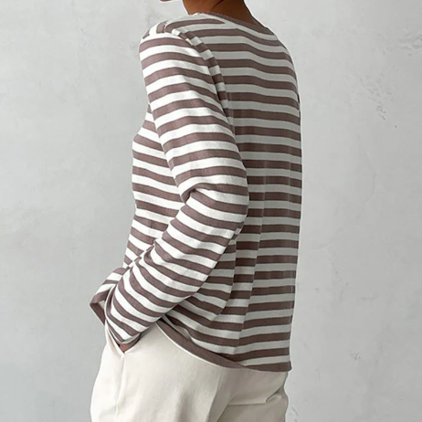 Lina – Gestreiftes Langarmshirt mit klassischem Charme