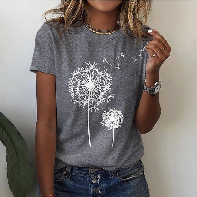Maëlle – Elegantes Shirt mit Löwenzahn-Print