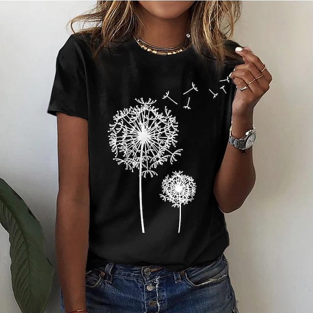 Maëlle – Elegantes Shirt mit Löwenzahn-Print