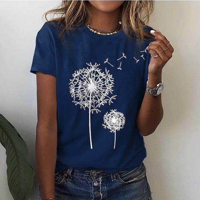 Maëlle – Elegantes Shirt mit Löwenzahn-Print